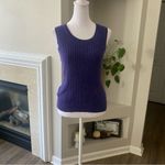 Banana Republic  Purple Cable Knit Wool-Blend Pullover Vest Size XS Photo 5