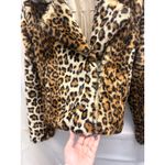 Rebecca Minkoff  Hudson Leopard Faux Calf Hair Jacket XXS Fall Winter Cozy Warm Photo 5