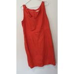 Boden Rae Casual Linen Dress Womens US Size 12R Classic Beach Tomato Red 1761 Photo 3