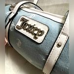 Juicy Couture NEW White Blue Denim Mini Barrel Bag Photo 2