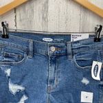 Old Navy  Boyfriend Short Jean Shorts Womens 2 Blue Distressed Mid Rise NEW Photo 1