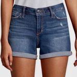 joe's jeans JOE’S Jeans Mid Rise Distressed Hailey Blue Denim Rolled Cuff Shorts size 26 Photo 0