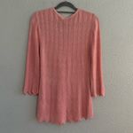 White House | Black Market WHBM‎ Lace Up Metallic Sweater Size Medium EUC Photo 4