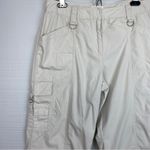Christopher & Banks  Cream White Cargo Pants Pockets Size 10 Photo 4
