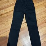 H&M Vintage y2k Super High Waist Mom Denim Culottes Skinny Pants Jeans Slim Rave Goth Punk Rock skater biker street Rare Photo 0