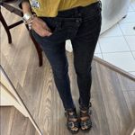 R13  cross over low waist skinny Black Women's Jeans size 25 rocker style grunge Photo 7