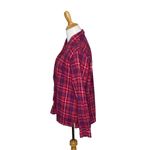 Cabela's  Red Purple Plaid Flannel Long Sleeve Button Down Shirt Size Medium Photo 1