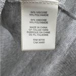 Rebecca Taylor  Sweater Womens Gray Ruffle Open Knit Pullover Size‎ Medium Photo 3