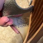 Coach  Vitalia Leather Silver Sandals Size 6 Photo 10