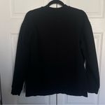 ZARA “New Goals” Mockneck Black Crewneck Sweatshirt Size M Photo 4