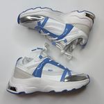 DKNY Women's Juna Lace Up Sneakers- White and Periwinkle- Size 6 Photo 8