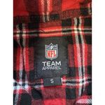 NFL Team Apparel Kansas City Chiefs Flannel Shirt Womens Red Size Small Football Photo 2