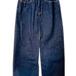 Gap Vintage Y2k Long Denim Jean Maxi Skirt Front Slit Dark Wash Size 12 NWOT Photo 0