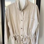 easel  Tan Drawstring Waist Jacket Photo 0