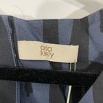 NWT Orla Kiely Painterly Giraffe V Neck Dress Ink US 8 Short UK 12 FR 40 Blue Photo 3