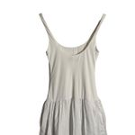 ZARA  White Mixed Balloon Skirt Scoop Neck Sleeveless Midi Dress Size Small Photo 7