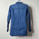 Old Navy Blue Chambray Denim Shirt XS Photo 2