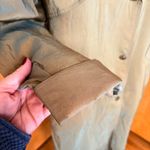 London Fog  Metallic Tan Trench Coat Classic Full Length Outerwear Women Photo 2