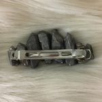 PEWTER Quartz Crystal Boho Hair Barette Clip Silver Photo 2