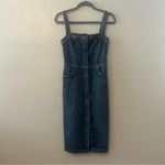 Reformation  Camille denim button fromt sleeveless dress in Kasai wash size 2 Photo 1
