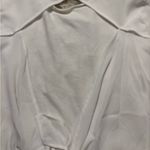 ZARA Elegant White Cut Out Tie-Back Blouse Size S Photo 8