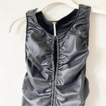 Free People Ride Along Ruched Crop Tank in Black Size Small Photo 6