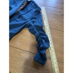 Skies Are Blue  Blazer Jacket‎ Women Size Small Blue Open Front Ruched 3/4 Sleeve Photo 6