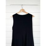 R & M Richards Black Printed Collar Necklace Detail Sleeveless Tunic Dress Sz 12P Photo 7