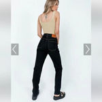 Princess Polly  Jeans Women’s US 8 THE BREANNE 70S HIGH RISE JEAN BLACK NWT Photo 1