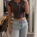 Urban Outfitters Brown Crop Top Photo 0