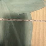 Lolita Light Blue Blouse with Lace Trim Green Size M Photo 5