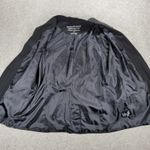 Norma Kamali Vintage Norma Kamali Boyfriend Suit Jacket Womens 16 Black Gray Pin Striped Photo 13