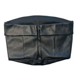 Fore Size S Faux‎ Leather Tube Top Black Cropped Going Out Top Baddie Cocktail Photo 2