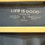 Life is Good  Crusher Tee “Snow Good” Blue Graphic Tee Christmas Winter Sz L Photo 2