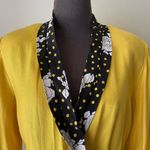Danny & Nicole sz L silk/rayon yellow midi dress Photo 2