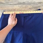 Anne Klein Womens 10 Cropped Pants Blue Linen Blend Career Casual Photo 5