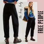 Free People  pants velvet baggy trousers pleated Photo 6