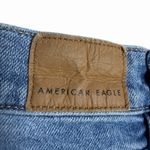 American Eagle  Stovepipe Jeans Womens 16 Short Blue Wide Leg Stretch Medium Wash Photo 9