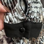 Ny Collection  Black, Brown and Gray Chevron Blouse Size Large Photo 8