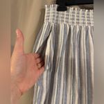 Ellen Tracy  Blue and Cream Striped Wide Leg Pants Photo 1