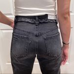 Free People Neon Blonde Black Siren Mom Fit High Rise Distressed Jeans 26 Photo 11