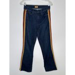 MOTHER Denim Mother Insider Crop Blue Jeans Swept Away Glitter Racer waist 25 Photo 2