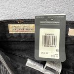 Levi's Premium Baggy Dad Jeans Womens 25x32 Washed Black High Rise Rigid Denim Photo 4