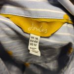 Joules Lucie Blue Flower Striped Button Down Shirt Size 12 Photo 2