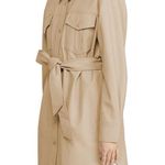 NVLT Women’s Faux Leather Belted Shacket Latte S NWT $189 Photo 3