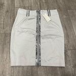 Lucy Paris  Stylish Gray Skirt with Snake Print Detail Photo 0