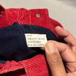 Roxy  Tote Bag Y2k Red Corduroy Front and Back Pockets Double Handle Straps Vtg. Photo 7