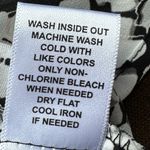 Ellie  Black White Pink Floral Sleeveless Front Ruffle Blouse Sz S Sleeve… Photo 8