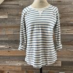 L.L.Bean Blue & White Striped long sleeves Top Size Small Photo 2