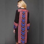 Free People  Peacemaker Tunic Dress Aztec Print High Low Vneck Boho Gypsy Rayon Photo 1